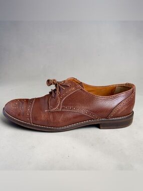 Madewell The Keaton Oxford Shoe Sz 9 Brown Lace Up Saddle Business Casual Career